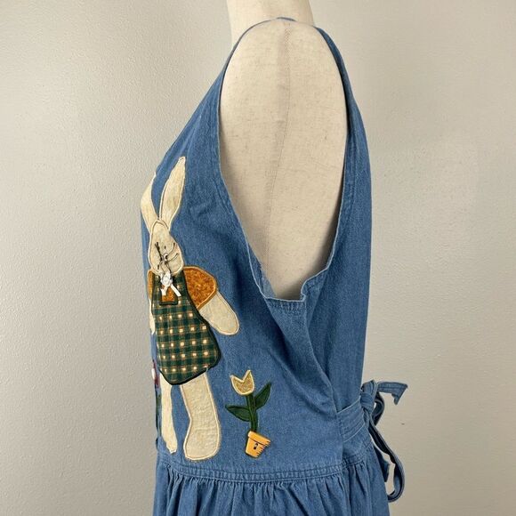 Dominion Apparel Denim Sleeveless Maxi Dress Size XL EUC - Picture 5 of 9